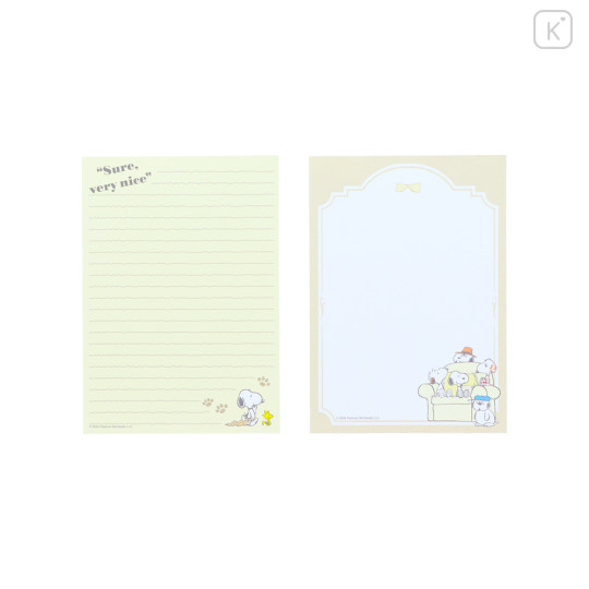 Japan Peanuts A6 Notepad - Snoopy & Brothers Cozy Home - 2