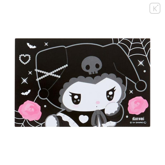 Japan Sanrio Pass Case Card Holder with Neck Strap - Kuromi / Twin Idol - 4