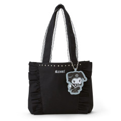 Japan Sanrio Tote Bag With Mascot Charm - Kuromi / Twin Idol