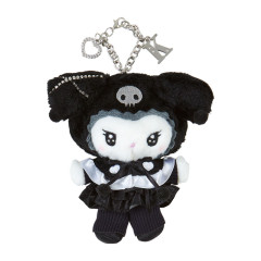 Japan Sanrio Mascot Holder - Kuromi / Twin Idol Initial Charm with Rhinestone