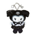 Japan Sanrio Mascot Holder - Kuromi / Twin Idol Initial Charm with Rhinestone - 1