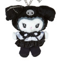 Japan Sanrio Mascot Holder - Kuromi / Twin Idol Initial Charm with Rhinestone - 2