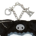 Japan Sanrio Mascot Holder - Kuromi / Twin Idol Initial Charm with Rhinestone - 4