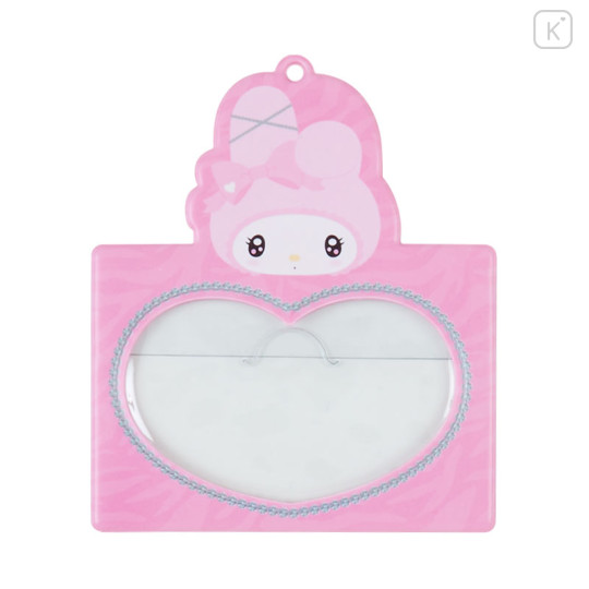 Japan Sanrio Pass Case Card Holder with Neck Strap - My Melody / Twin Idol - 2