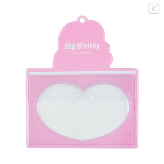 Japan Sanrio Pass Case Card Holder with Neck Strap - My Melody / Twin Idol - 3