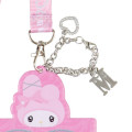 Japan Sanrio Pass Case Card Holder with Neck Strap - My Melody / Twin Idol - 5