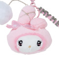 Japan Sanrio Plush Keychain - My Melody / Twin Idol Black Alphabet - 2