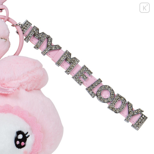 Japan Sanrio Plush Keychain - My Melody / Twin Idol Black Alphabet - 3