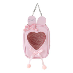 Japan Sanrio Multi Pouch - My Melody / Twin Idol Heart Window