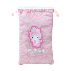 Japan Sanrio Drawstring Pouch - My Melody / Twin Idol