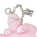 Japan Sanrio Mascot Holder - My Melody / Twin Idol Initial Charm with Rhinestone - 4