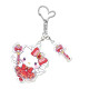 Japan Sanrio Acrylic Keychain - Hello Kitty : Tokimeki Magic Warrior Miracle Edition
