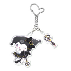 Japan Sanrio Acrylic Keychain - Kuromi / Tokimeki Magic Warrior Miracle Edition