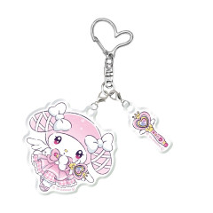 Japan Sanrio Acrylic Keychain - My Melody / Tokimeki Magic Warrior Miracle Edition