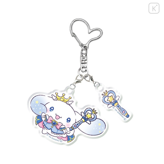 Japan Sanrio Acrylic Keychain - Cinnamoroll / Tokimeki Magic Warrior Miracle Edition - 1