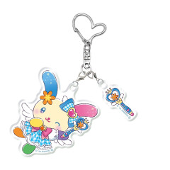 Japan Sanrio Acrylic Keychain - Usahana / Tokimeki Magic Warrior Miracle Edition