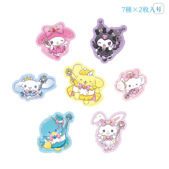 Japan Sanrio Flake Sticker Set - Tokimeki Magic Warrior Miracle Edition A - 2