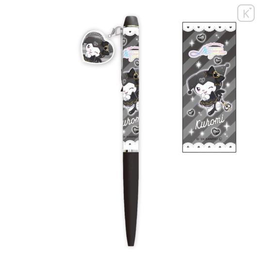 Japan Sanrio Mascot Ballpoint Pen - Kuromi / Tokimeki Magic Warrior Miracle Edition - 1