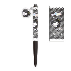 Japan Sanrio Mascot Ballpoint Pen - Kuromi / Tokimeki Magic Warrior Miracle Edition