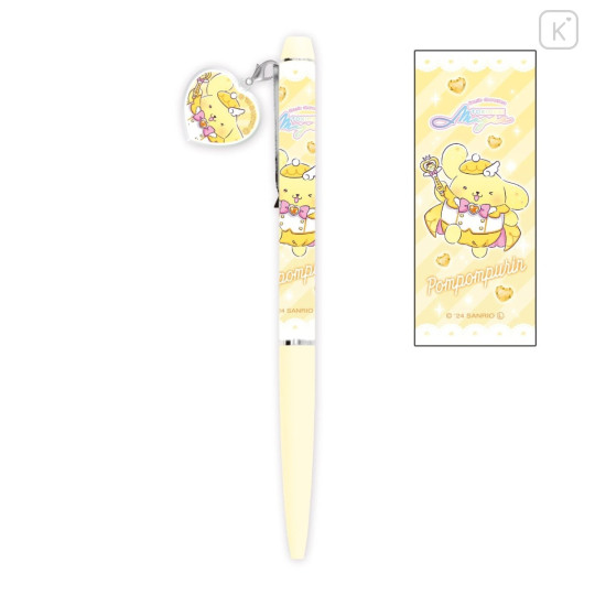 Japan Sanrio Mascot Ballpoint Pen - Pompompurin / Tokimeki Magic Warrior Miracle Edition - 1