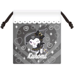 Japan Sanrio Drawstring Pouch - Kuromi / Tokimeki Magic Warrior Miracle Edition