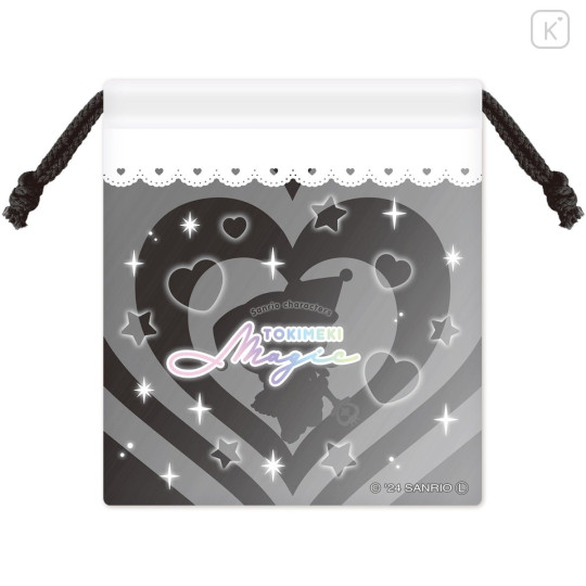 Japan Sanrio Drawstring Pouch - Kuromi : Tokimeki Magic Warrior Miracle Edition - 2