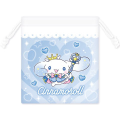 Japan Sanrio Drawstring Pouch - Cinnamoroll / Tokimeki Magic Warrior Miracle Edition