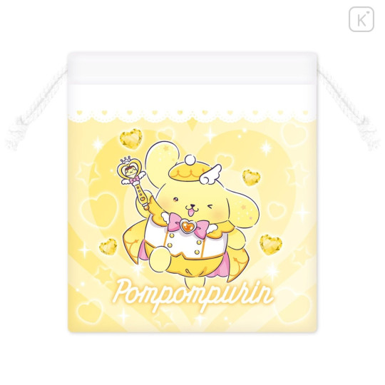 Japan Sanrio Drawstring Pouch - Pompompurin / Tokimeki Magic Warrior Miracle Edition - 1