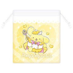 Japan Sanrio Drawstring Pouch - Pompompurin / Tokimeki Magic Warrior Miracle Edition