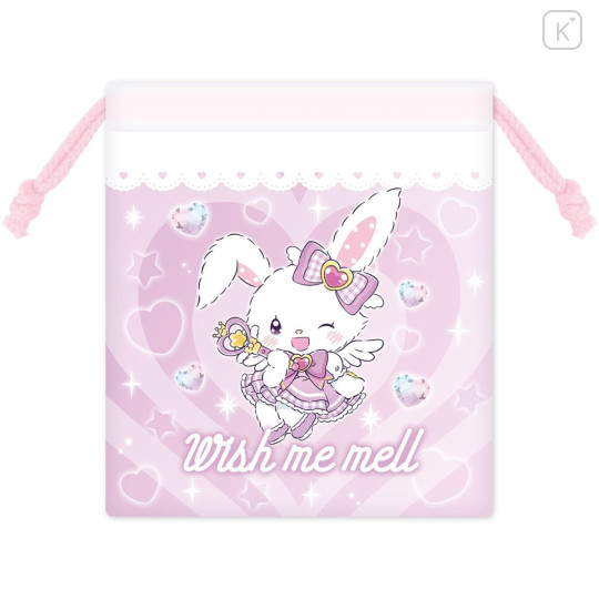 Japan Sanrio Drawstring Pouch - Wish Me Mell / Tokimeki Magic Warrior Miracle Edition - 1