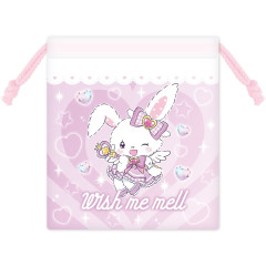 Japan Sanrio Drawstring Pouch - Wish Me Mell / Tokimeki Magic Warrior Miracle Edition