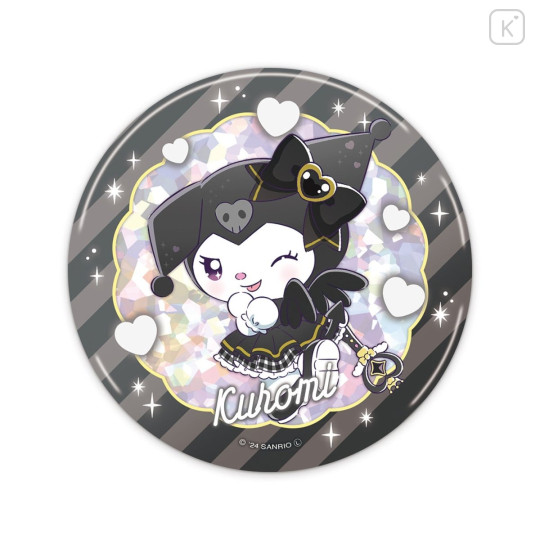 Japan Sanrio Big Can Badge - Kuromi / Tokimeki Magic Warrior Miracle Edition - 1