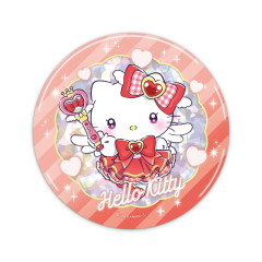 Japan Sanrio Big Can Badge - Hello Kitty / Tokimeki Magic Warrior Miracle Edition