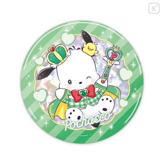 Japan Sanrio Big Can Badge - Pochacco / Tokimeki Magic Warrior Miracle Edition - 1