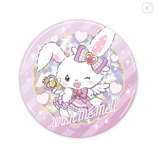 Japan Sanrio Big Can Badge - Wish Me Mell / Tokimeki Magic Warrior Miracle Edition - 1