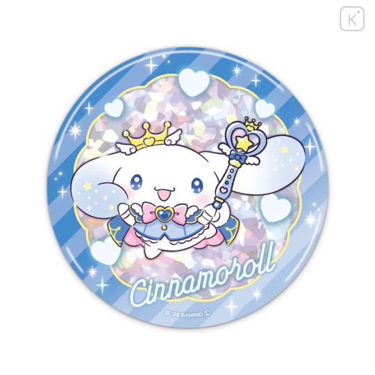 Japan Sanrio Big Can Badge - Cinnamoroll / Tokimeki Magic Warrior Miracle Edition - 1