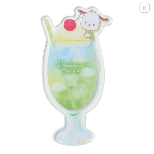 Japan Sanrio Magnet - Pochacco / Sky Drink - 1