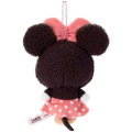 Japan Disney Fluffy Plush Keychain - Minnie Mouse / Yululun - 3