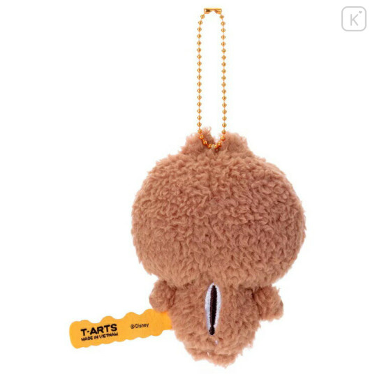 Japan Disney Fluffy Plush Keychain - Chip / Yululun - 3