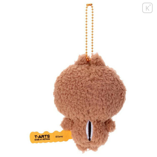 Japan Disney Fluffy Plush Keychain - Dale / Yululun - 3