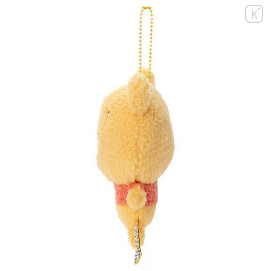 Japan Disney Fluffy Plush Keychain - Pooh / Yululun - 2