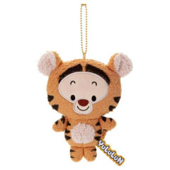 Japan Disney Fluffy Plush Keychain - Tigger / Yululun