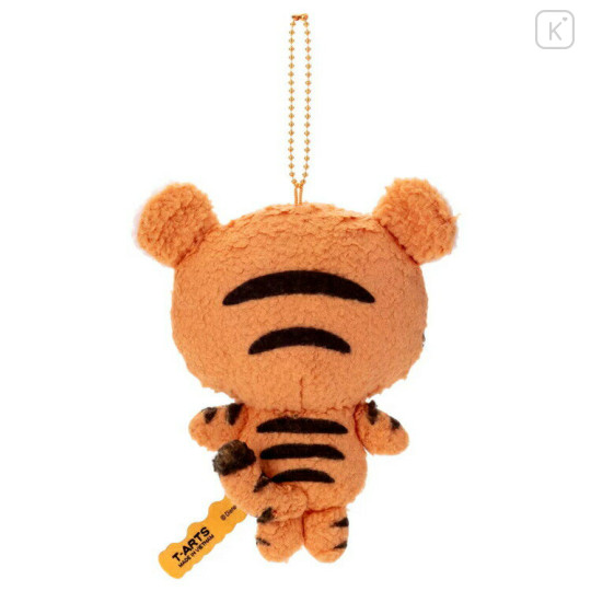 Japan Disney Fluffy Plush Keychain - Tigger / Yululun - 3