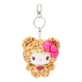 Japan Sanrio Original Mascot Keychain - Hello Kitty : Leopard Bear Yellow - 1