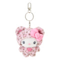 Japan Sanrio Original Mascot Keychain - Hello Kitty : Leopard Bear Pink - 1