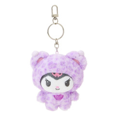 Japan Sanrio Original Mascot Keychain - Kuromi / Leopard Bear