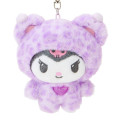 Japan Sanrio Original Mascot Keychain - Kuromi / Leopard Bear - 2