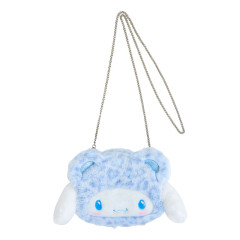 Japan Sanrio Original Face-shaped 2way Pochette - Cinnamoroll / Leopard Bear