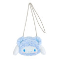 Japan Sanrio Original Face-shaped 2way Pochette - Cinnamoroll / Leopard Bear - 1