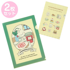 Japan Sanrio Original Clear File Set - Hanamaruobake / Always Together